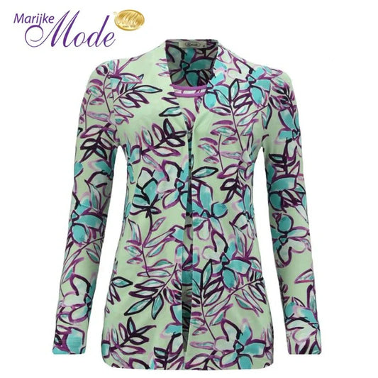 Kleurrijke dames twinset