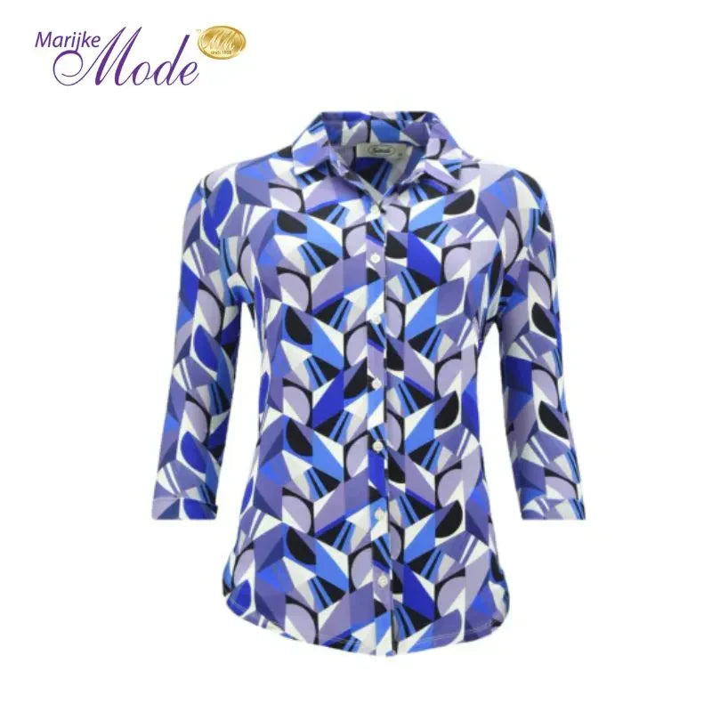 Blouse met Opstaande Kraag