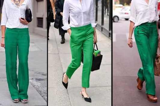 Wat draag je bij een groene broek