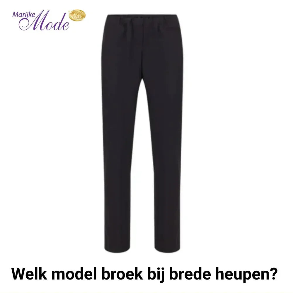 Harembroek met silicone tape in de tailleband zwart • Prijs € 20,99