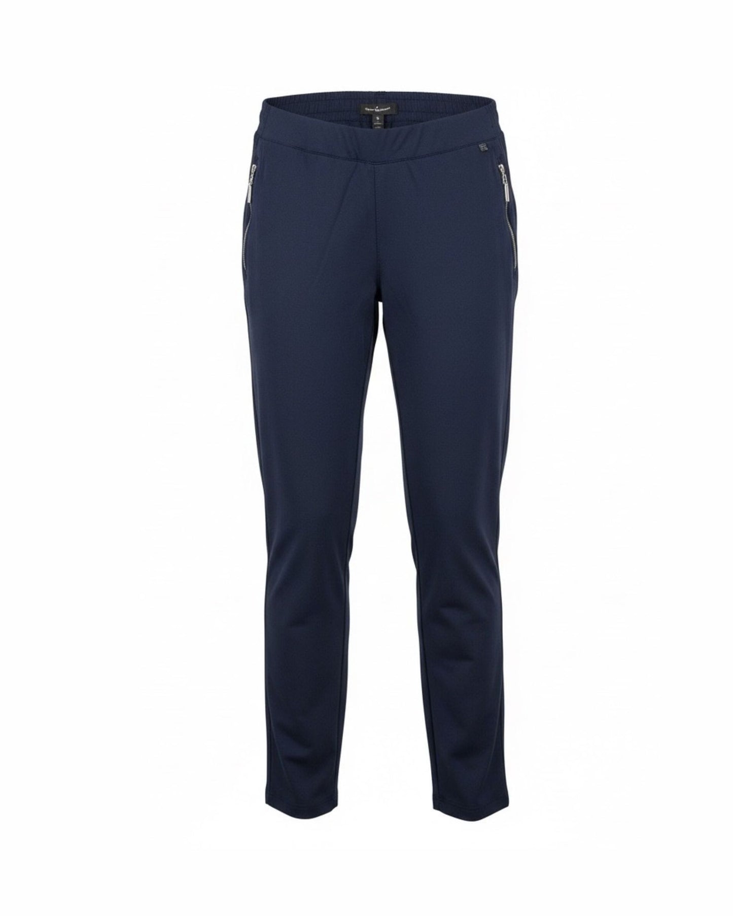alicia pantalon recht model slimfit van viscose in korte lengte maat. dames broek met elastiek. verkocht door Marijke Mode