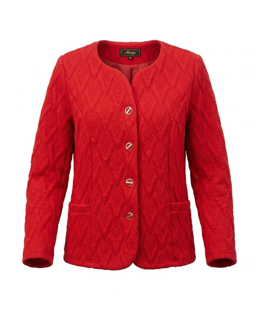Blazer/Vestjasje Luxe Knopen Rood