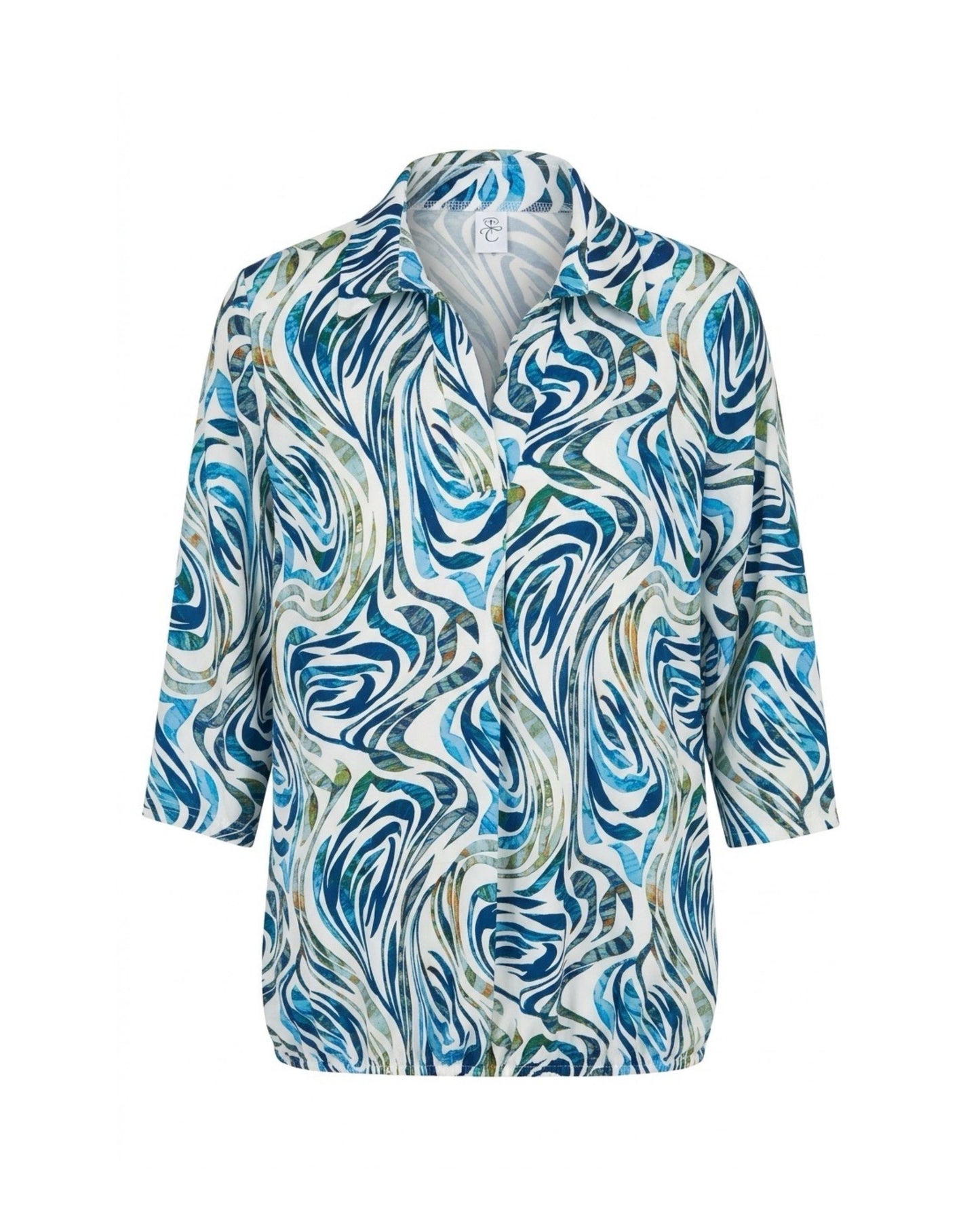Dames Poloshirt In Blouson Model Met Polokraag En Comfortabele Pasvorm – Verkocht Door Marijke Mode
