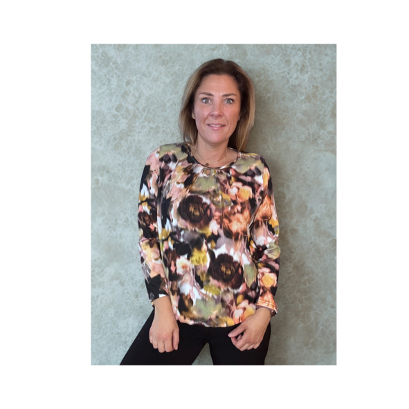 Blouson Shirt Orange Groen