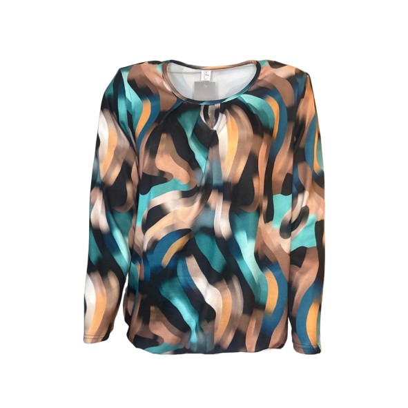 Blouson Shirt Taupe Groen