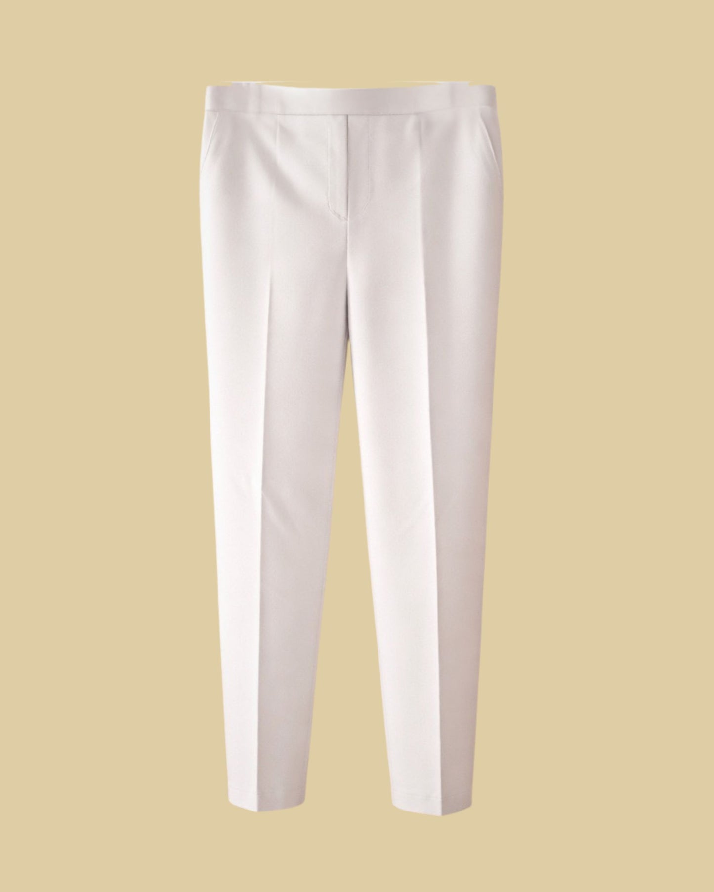 Forever Pantalon Elastiek Extra Korte Lengte Wit