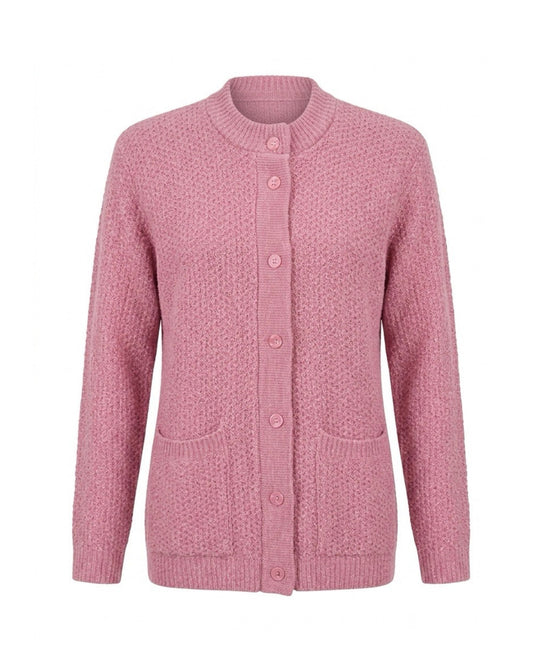 Vest met knopen van Forever in oudroze, wrongwit, skyblue en beige, verkocht door Marijke Mode