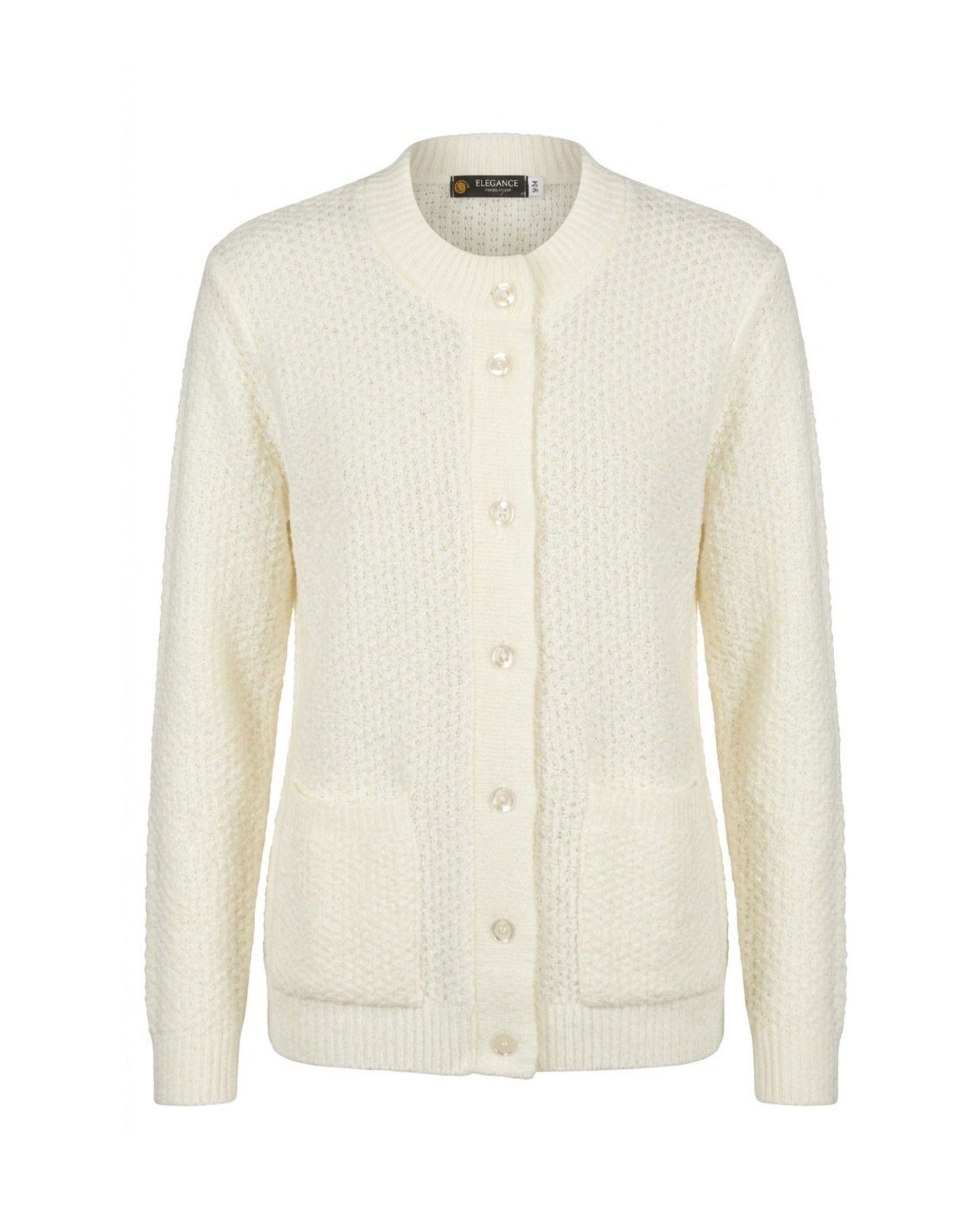 Vest met knopen van Forever in oudroze, wolwit, skyblue en beige, verkocht door Marijke Mode