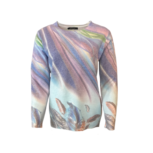 Heerlijk zachte Lian soft feeling trui met ronde hals, lange mouwen en brede onderboord – tijdloos overgangstruitje – verkrijgbaar bij Marijke Mode damesmode S-XXL