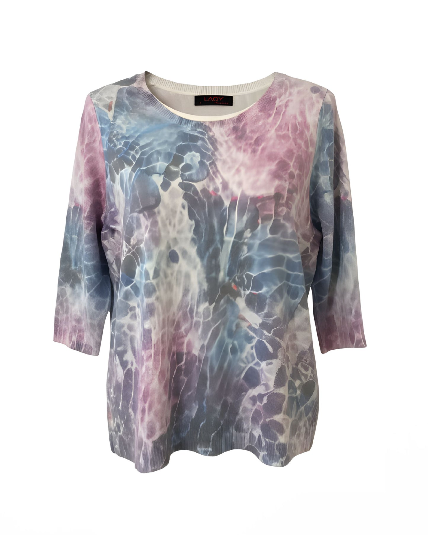 Liam Trui Met Driekwart Mouwen Blauw Roze