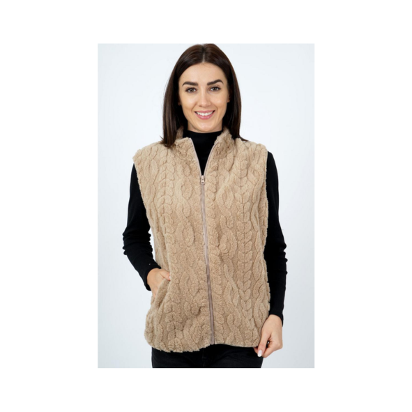 MXO Gilet Fluffy Beige