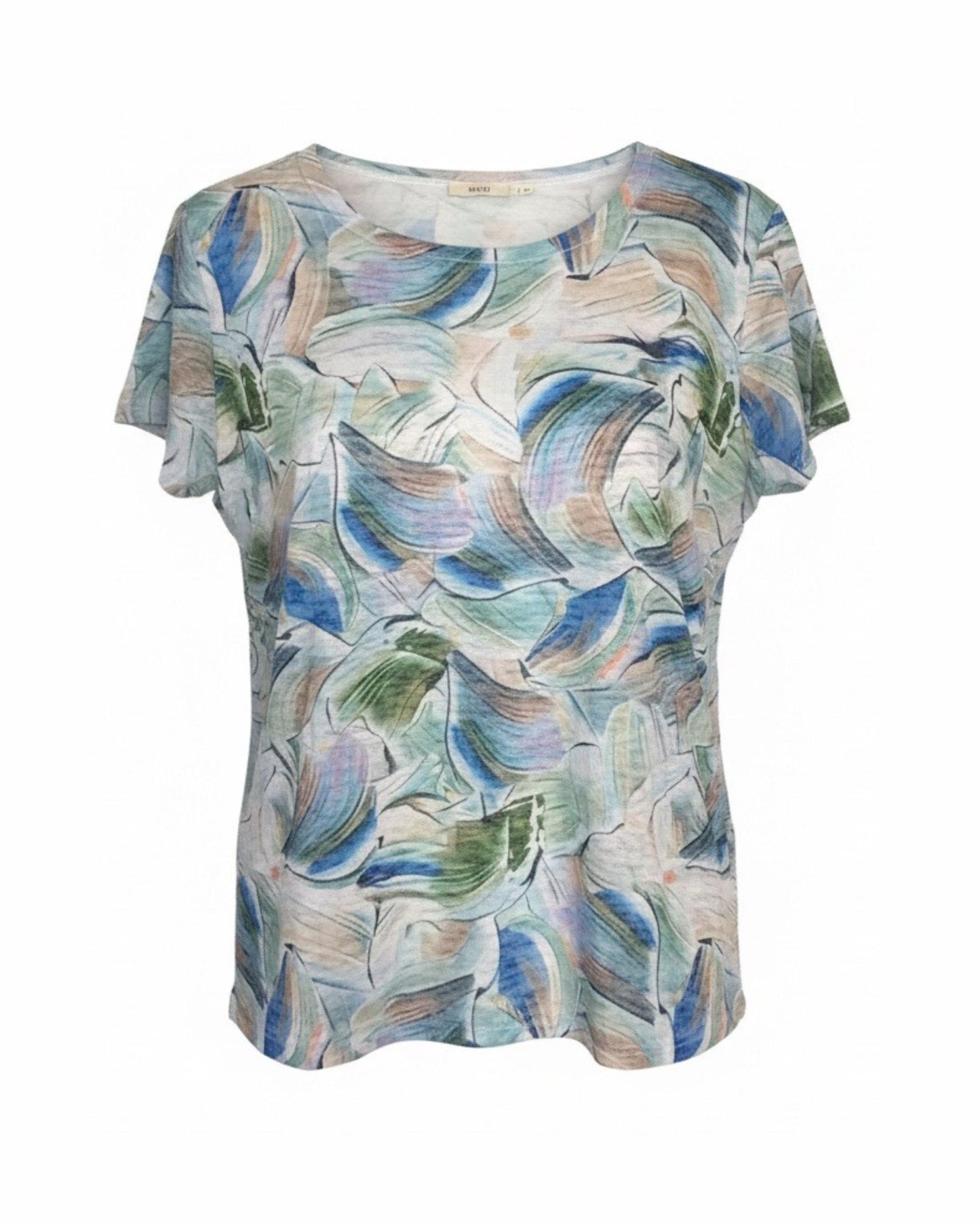 MXO T-shirt met ronde hals en korte mouwen in diverse kleuren en dessins – comfortabel recht model bij Marijke Mode