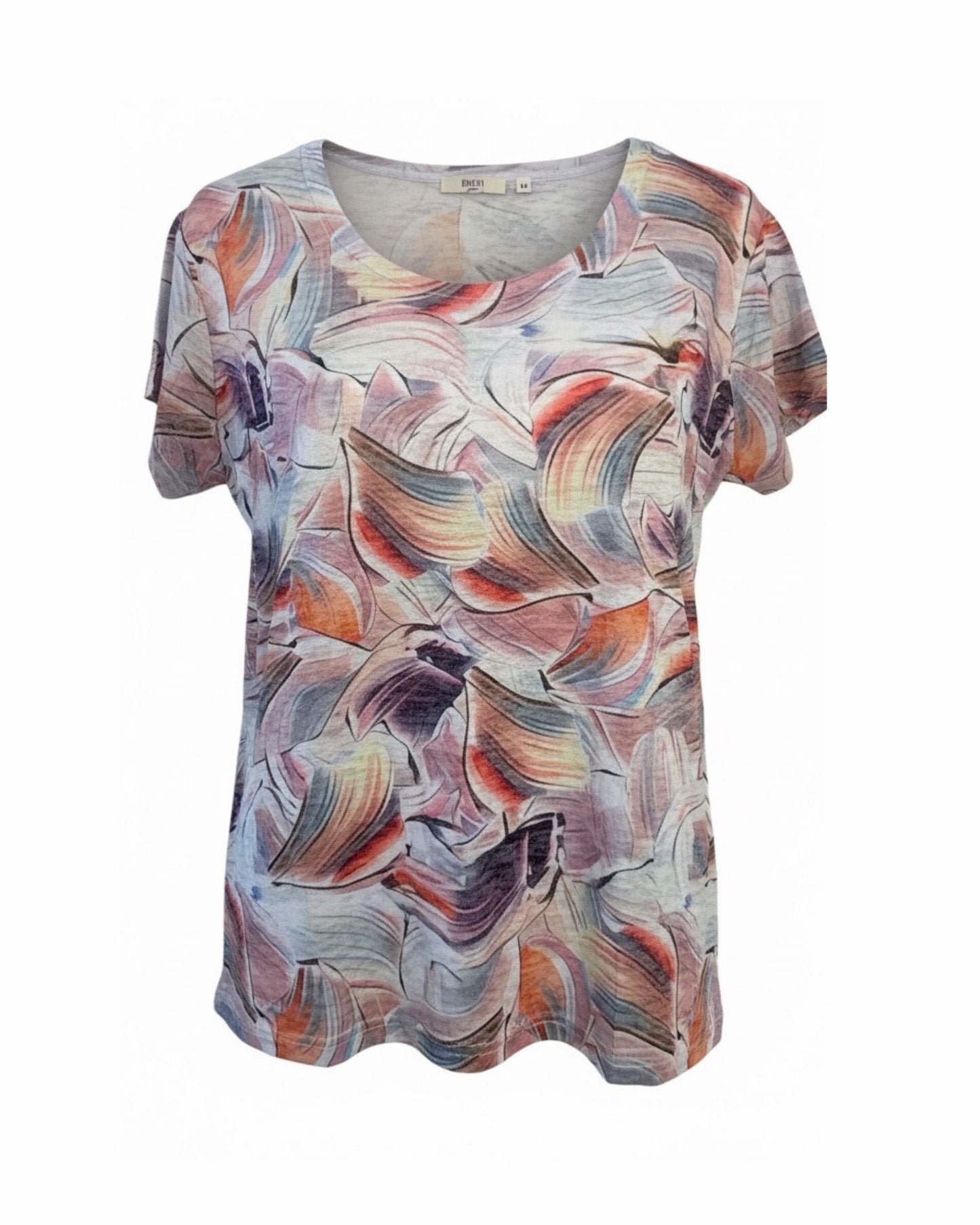 MXO T-shirt met ronde hals en korte mouwen in diverse kleuren en dessins – comfortabel recht model bij Marijke Mode