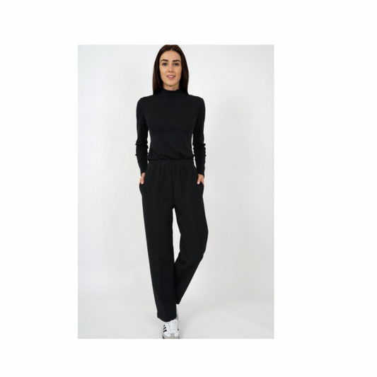 marinello ribbel stof pantalon gevoerd. elstieke in de taille. instapbroekken verkijgbaar bij marijkemode