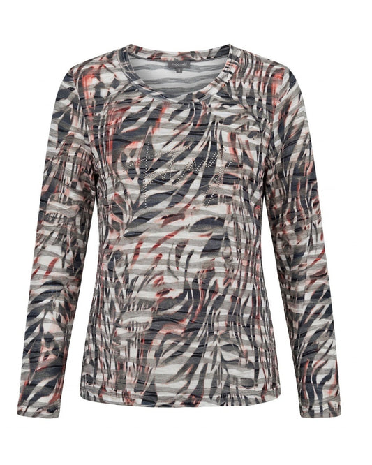 Marinello truo met taupe en terra bij Marijke mode