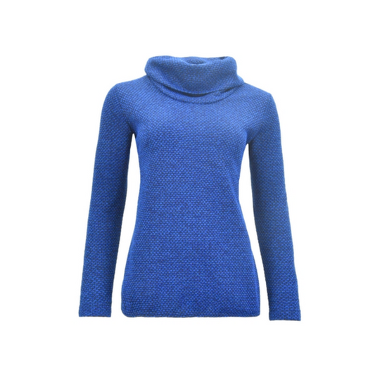 Sensia Fashion blouson trui rood/zwart met nopjes, ruime col en lange mouw verkijgbaar bij marijke mode