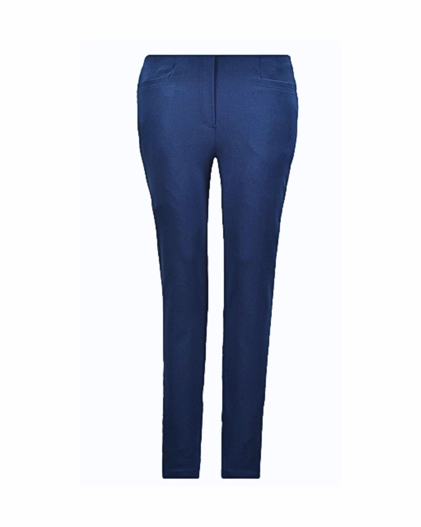 sensia slimfit dames pantalon model penny donkerblauw met elastieke band verkocht door Marijke Mode