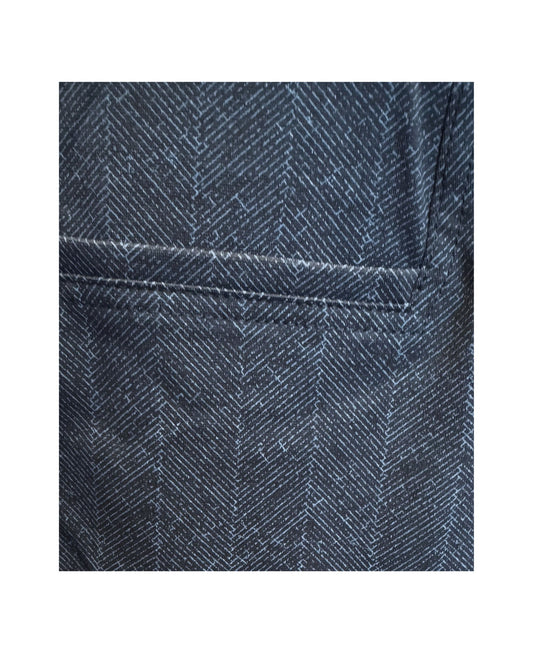 Sensia Fashion Penny Pantalon – Slim Fit - Visgraadje Bruin (korte lengtemaat) bij marijke mode