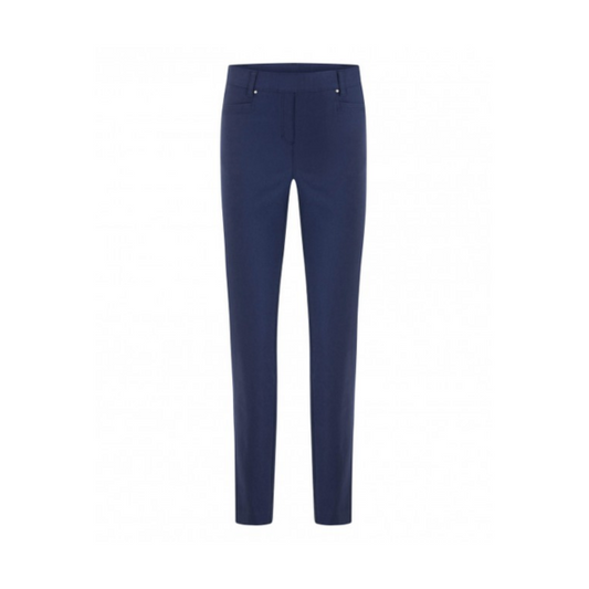 Pantalon Patti van Sensia Fashion met comfortband, rechte pijp en steekzakken – verkrijgbaar bij Marijke Mode webshop, najaar 2025