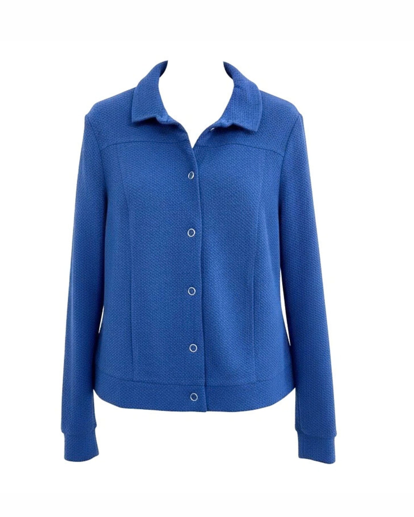 Sensia Fashion Jasje Richelle Kobaltblauw Bombermodel Met Kraag bij marijke mode