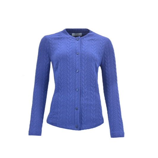 sensia vestjasje risanan druknopen met zakjes ronde hals. bij Marijke MOde