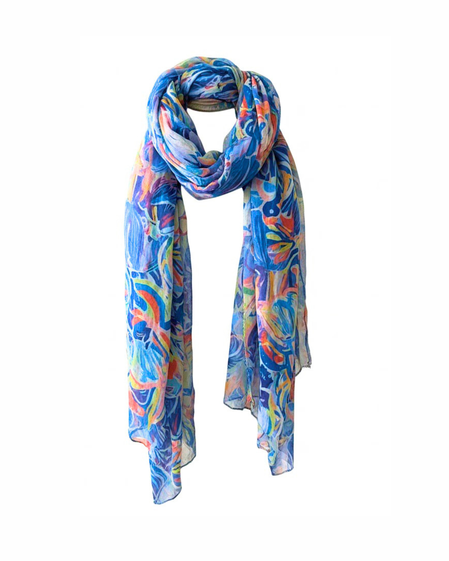 Sjaal blauw Orange