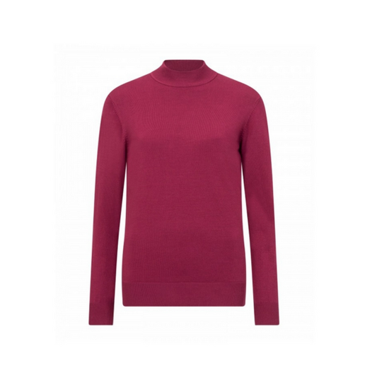 Bon Tricot dames turtle en koltruien – zachte basics in viscosemix, aansluitend model met colletje, ideaal voor najaar en winter. Verkrijgbaar bij Marijke Mode."