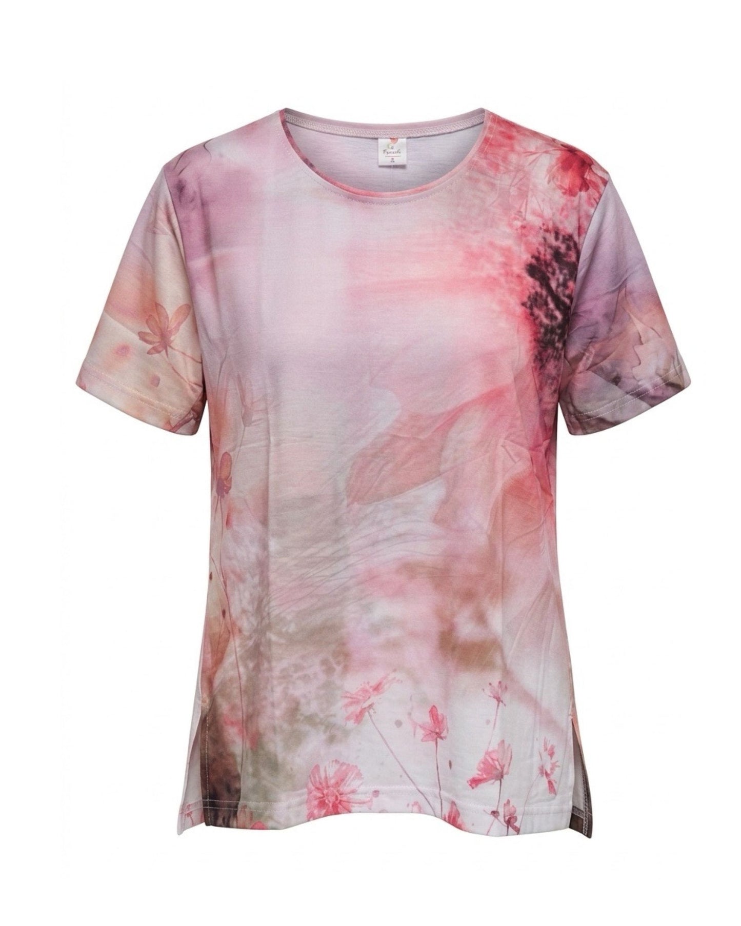 Tshirt Katoen Bloemen Roze