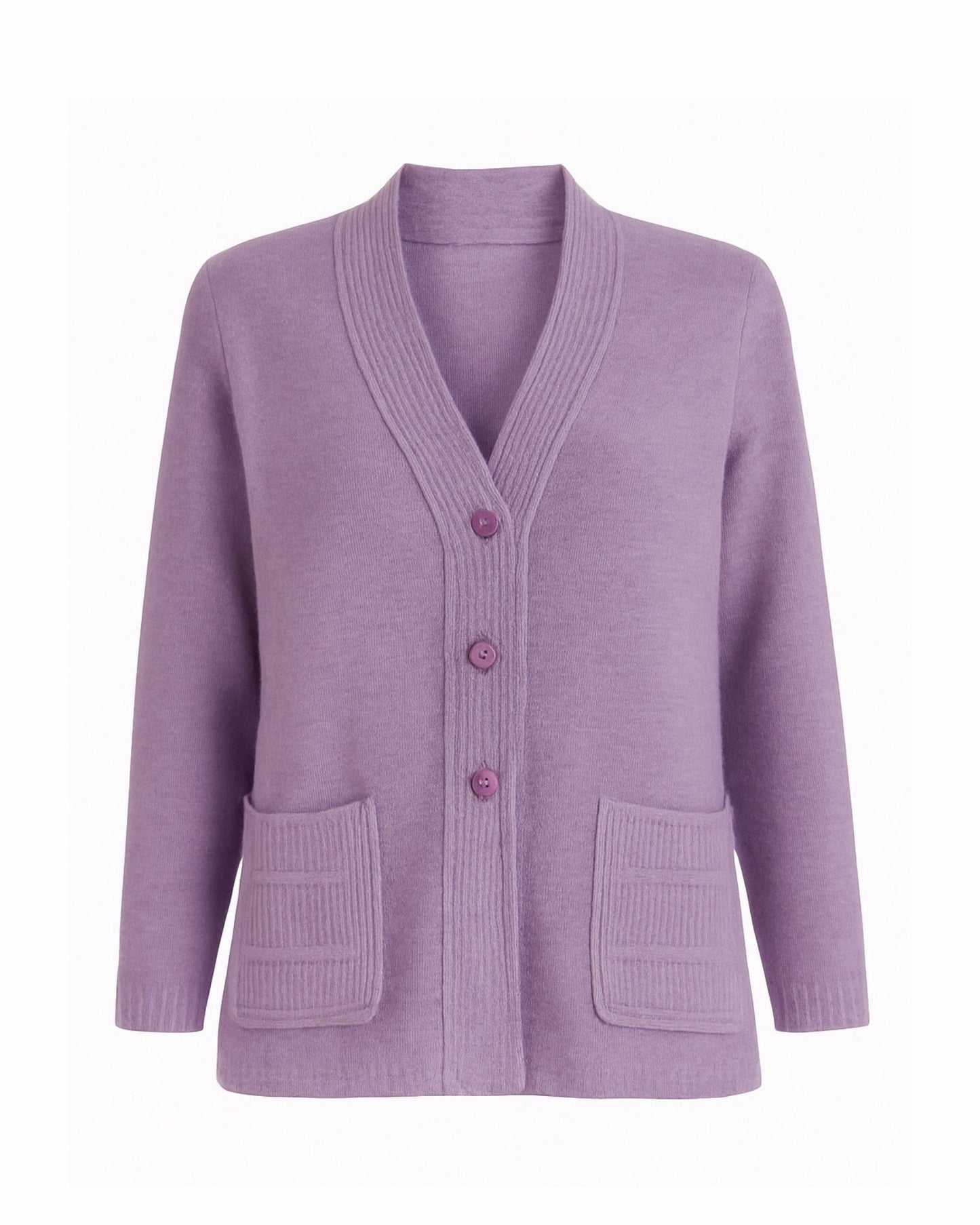 klassiek dames vest met v hals en zakjes en knopen. verkocht door Marijke Mode