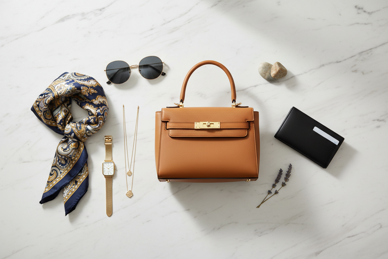 Dames accessoires van Marijke Mode: tassen, sjaals en sieraden