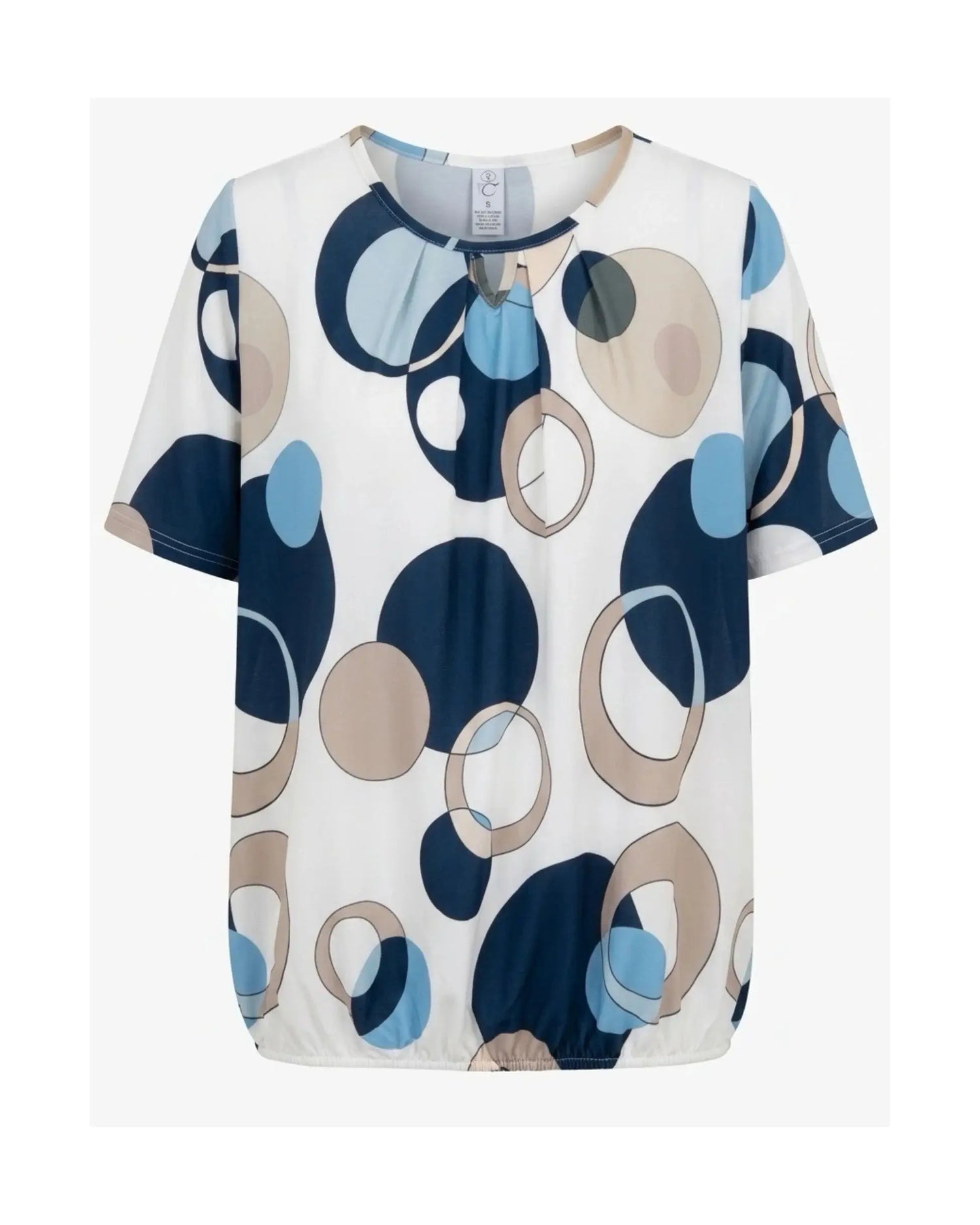 tshirt met elastiek. blouson shirts in vele kleuren bij marijke moDE