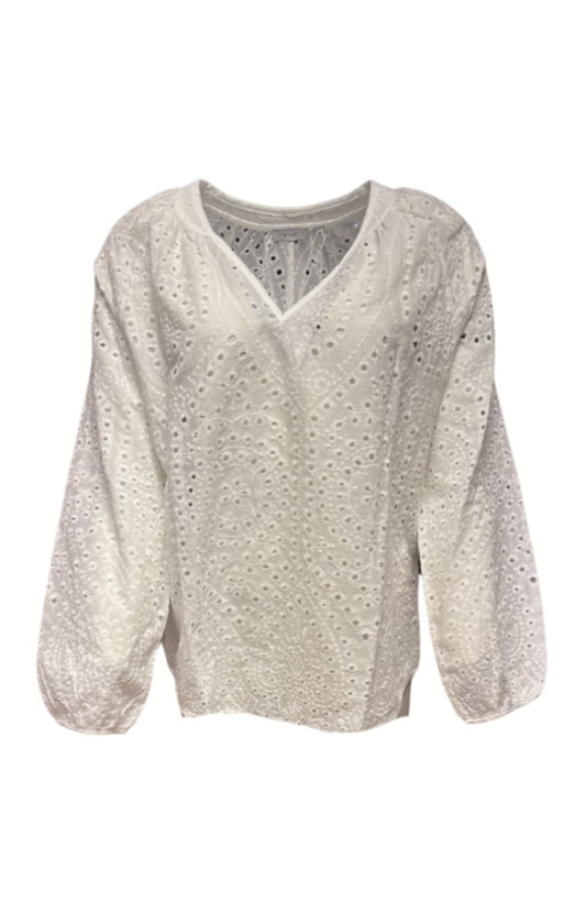 MXO Shirt Broderie Offwhite