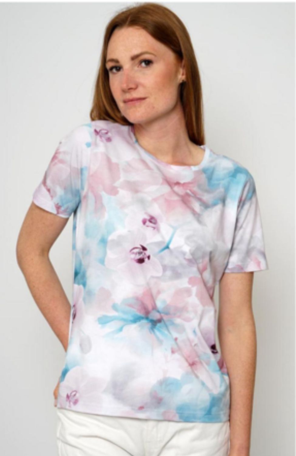 MXO Shirt 100% Katoen Blauw Lila