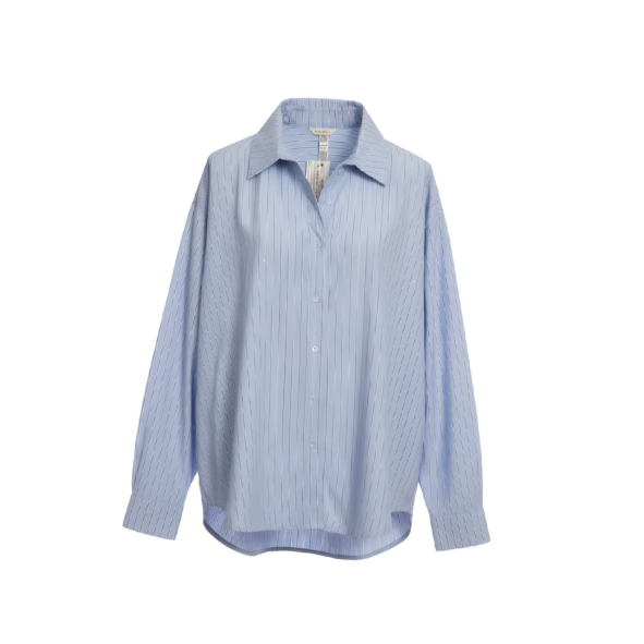 Vlotte one size blouse met knopen en lange mouwen van Marijke Mode, geschikt tot maat 44