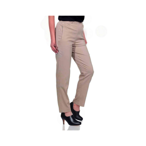 Alicia pantalon dames – elastische taille – rechte pijp – Marijke Mode