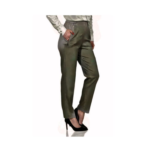 Alicia pantalon dames – elastische taille – rechte pijp – Marijke Mode