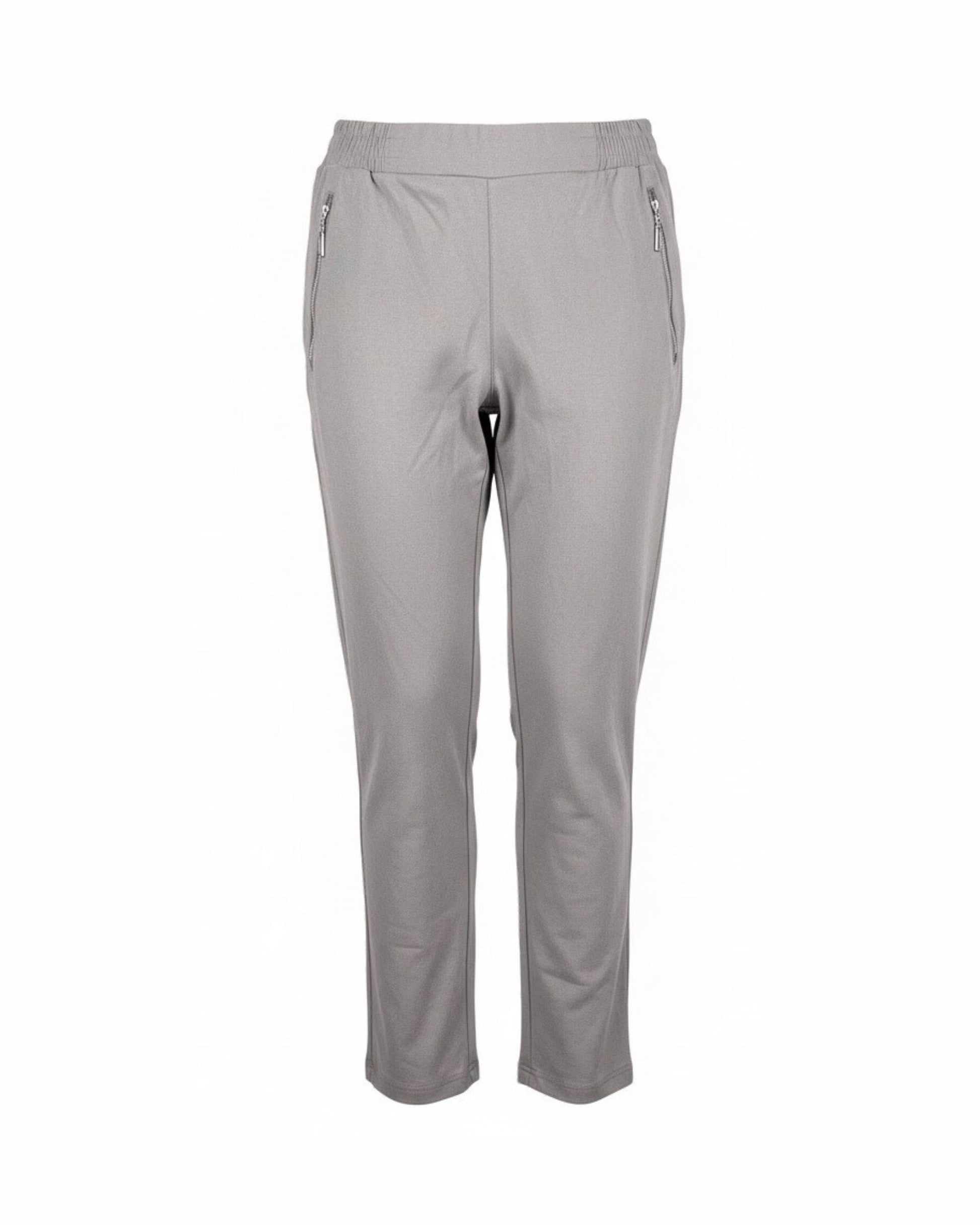 alicia pantalon recht model slimfit van viscose in korte lengte maat. dames broek met elastiek. verkocht door Marijke Mode