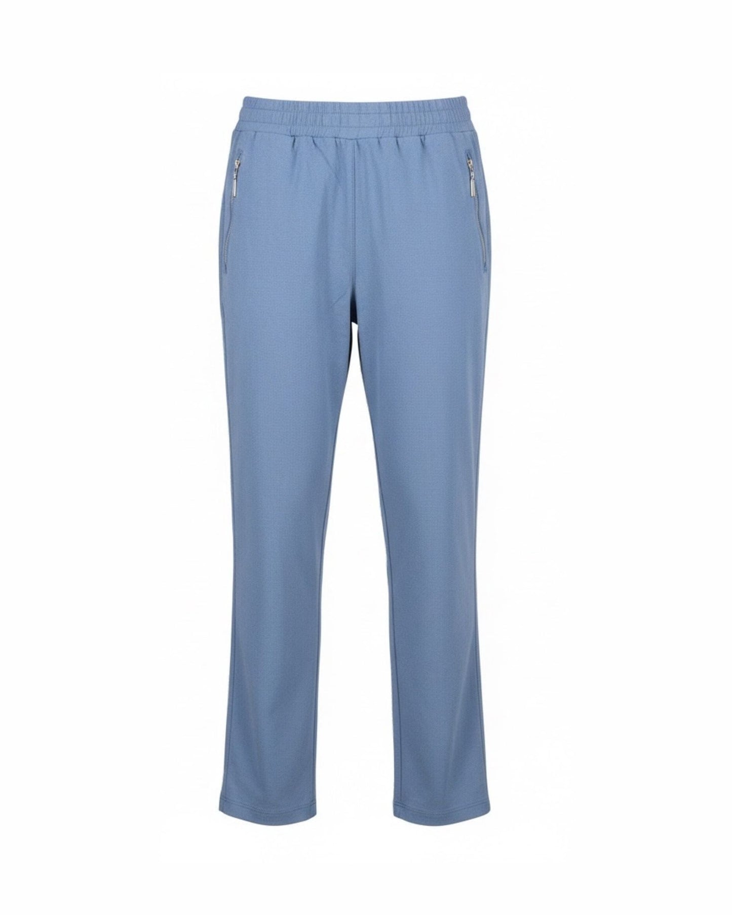 alicia pantalon recht model slimfit van viscose in korte lengte maat. dames broek met elastiek. verkocht door Marijke Mode