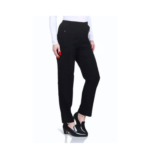 Alicia broek met elastiek in winterkwaliteit. dames pantalon in korte lebgte maat bij marijke mode