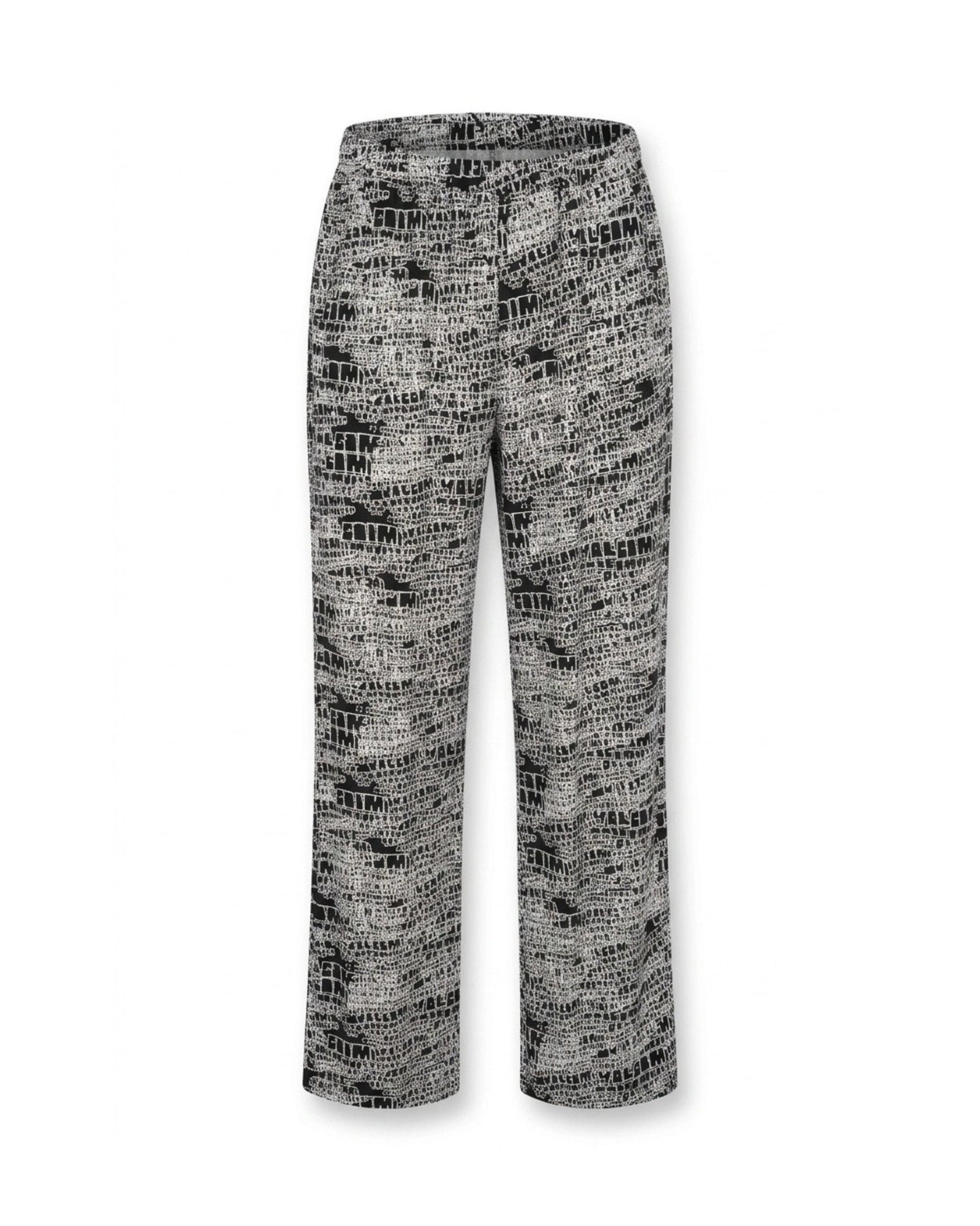 Azzurri comfy broek in zwart-wit met elastische band en steekzakken. Soepele viscose stof met heerlijk comfortabel draagcomfort.