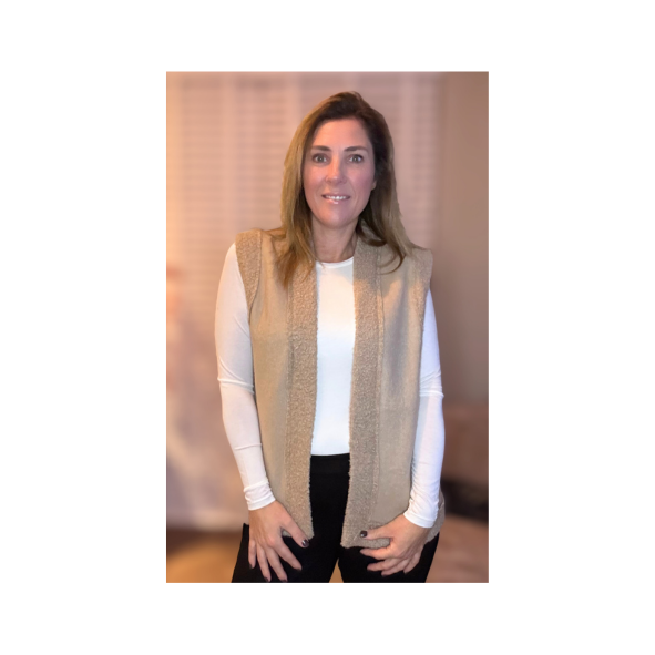 Azuri Gilet Art Naomi Beige