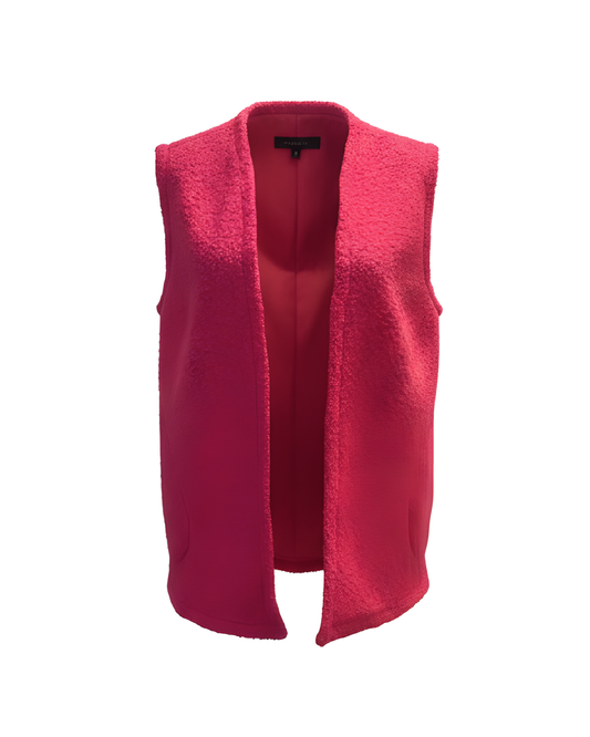 teddy boucle gilet merk azuri bij marijke mode met zakken