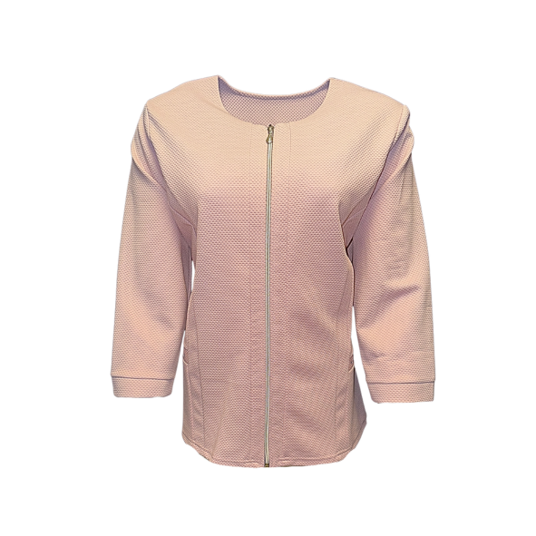 vestjasje met rits, ronde hals lange mouwen en stretch moderne blazers bij marijek Mode