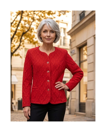 Blazer/Vestjasje Luxe Knopen Rood