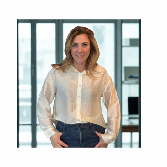 Blouse met zijden look en knopen, one size, verkrijgbaar in meerdere kleuren bij Marijke Mode