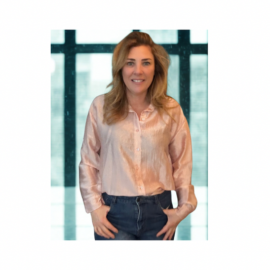 Blouse met zijden look en knopen, one size, verkrijgbaar in meerdere kleuren bij Marijke Mode