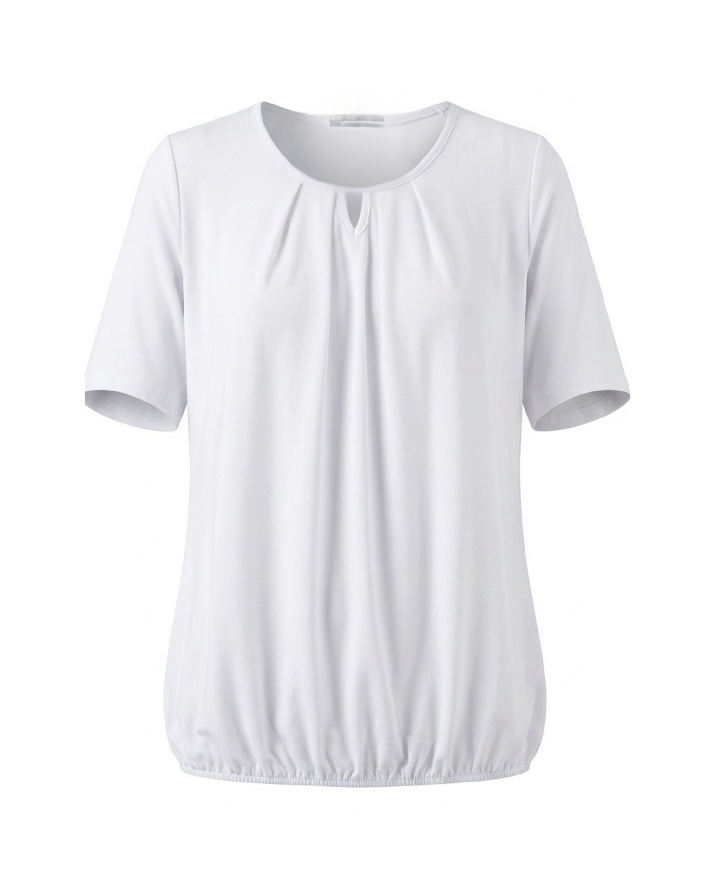 shirt met elastiek korte mouwen blouson bij marijke mode