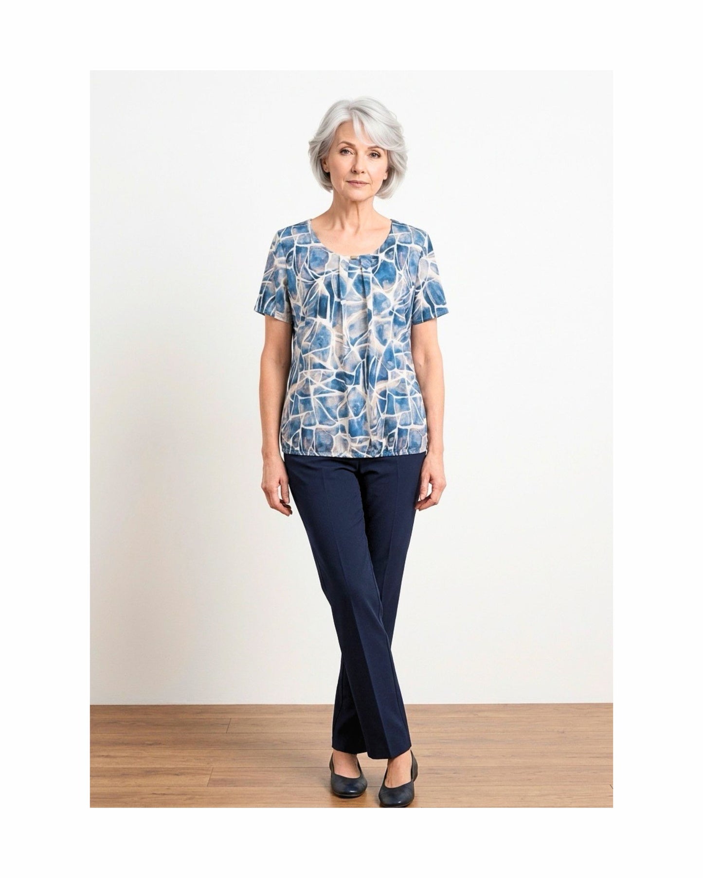 blouson shirt kortemouwen van viscose