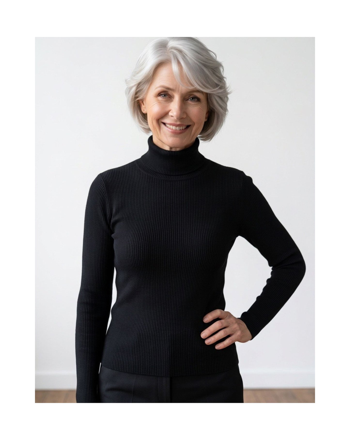Cashmere Feeling dames coltrui met losse omslagcol in unikleur, verkrijgbaar bij Marijke Mode