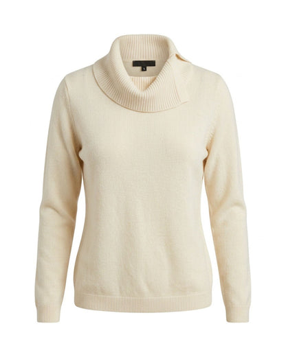 Cashmere Feeling pullover met comfortabele splitkraag in superzachte kwaliteit, verkrijgbaar bij Marijke Mode.